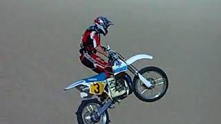 1992 Yamaha WR500 Little Sahara Sand Dunes Jump Sand mountain Jehrico UT April 2006 [upl. by Flavian224]