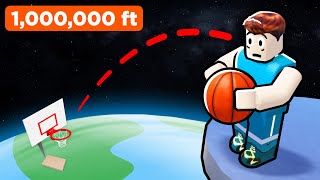 Roblox Dunking Simulator but I dunk from SPACE [upl. by Lebasi990]