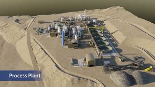 Rhyolite Ridge LithiumBoron Project plant– Engineering Model Rendering [upl. by Desimone]