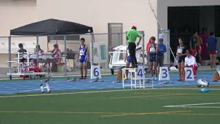 2018 第34回 名桜大学記録会 男子100ｍ セカンドレース 1組 [upl. by Htrag]