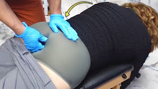 Chiropractor EXPLORES Her Back Pain [upl. by Natiha]