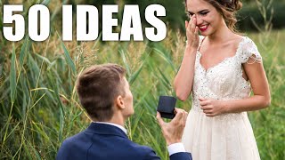 50 Best Marriage Proposal Ideas for Men How to Propose to a Girlfriend w Simple Unique Engagements [upl. by Holsworth975]