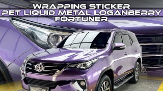 Fortuner wrapping PET Liquid Metal Loganberry [upl. by Notsgnal]