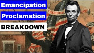 Emancipation Proclamation Breakdown  Crash Course [upl. by Devina]