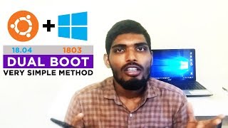 How to dual boot Ubuntu with Windows 10  Very easy method [upl. by Ttehr]