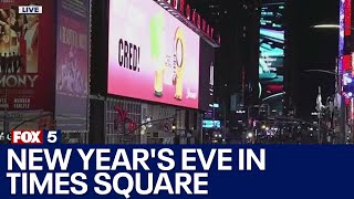 Watch live Times Square ball drop countdown approaches as crowds prepare to ring in New Year 2024 [upl. by Stiegler617]