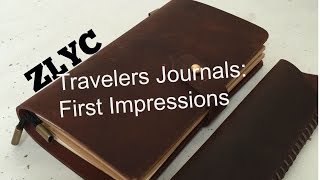 ZLYC Dark Red Travelers Journal  First Impressions [upl. by Caresse490]