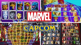 Marvel vs Capcom Character Select Screen Evolution [upl. by Mathias]