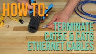 How to Terminate an Ethernet Cable w RJ45 Connectors [upl. by Groark]