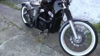 Custom Honda VT600 Bobber Walkaround and Start up VLX600  HD [upl. by Reste]