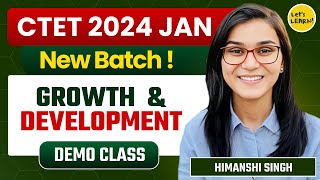 CTET Jan 2024  Child Development amp Pedagogy by Himanshi Singh  Class01 [upl. by Sihonn]