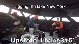 Ice Fishing The Adirondacks 4th Lake New York [upl. by Marzi]