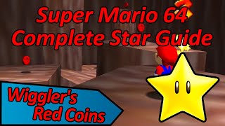 Wigglers Red Coins TinyHuge Island  Super Mario 64 Complete Star Guide [upl. by Wing]