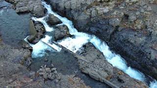 Afon Botnsá iceland flying over the river [upl. by Akehsar]