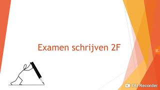 Examen schrijven 2F [upl. by Searle64]