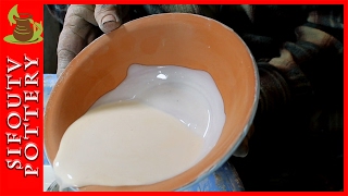 Pottery glazing for Beginners  How to Glaze a Pottery Bowl [upl. by Hembree]