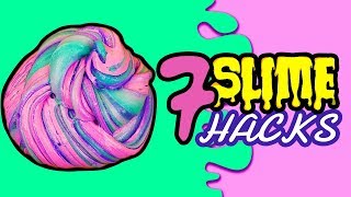 7 MEGA DIY SLIME Hacks  BESTE Schleim Rezepte  Einhorn Slime Fluffy Slime Slime OHNE Kleber DIY [upl. by Ozner]