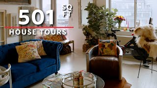 Tour this Sunny Chelsea NYC Studio  500 sqft [upl. by Packer684]