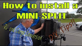 How I installed a MiniSplit on my RV CTC Cargo Trailer Conversion [upl. by Suiremed]