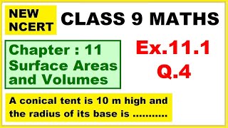 Class 9 Maths  Ex111 Q4  Chapter 11  Surface Areas And Volumes  New NCERT  Ranveer Maths 9 [upl. by Huskamp]