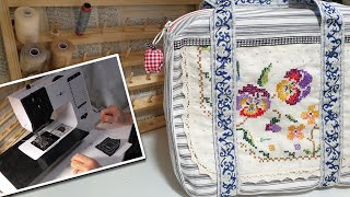 Making a Portable Mini Sewing Machine Bag  HTVRONT [upl. by May747]