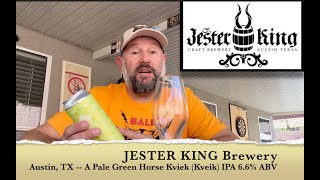 Beer Review Jester King A Pale Green Horse Kviek Kveik IPA  PopDarts  Bloopers [upl. by Naivart754]