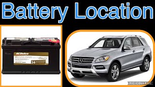 The Battery location on a 20122015 Mercedes ML350 [upl. by Kryska877]