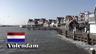 HOLLAND Volendam village De Dijk amp harbour [upl. by Ecnatsnoc]