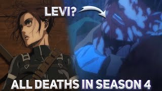 ALL Deaths in Attack on Titan Season 4 [upl. by Aizahs]