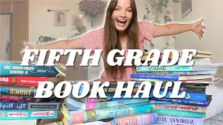 ALL THE BOOKS  huge 5thgrade book haul [upl. by Alba]