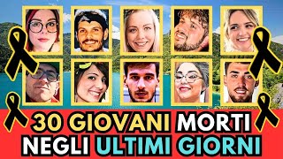 30 GIOVANI Italiani MORTI recentemente Agosto 2024 [upl. by Aerdnas]