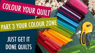 BEGINNER QUILTING FINDING YOUR COLOUR ZONE COLOR ZONE FOR SOME [upl. by Atsyrc3]