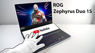 ROG Zephyrus Duo 15 Unboxing  Dual Screen Laptop Nvidia RTX 2080 Super [upl. by Tija]