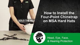 How to Install the FourPoint Chinstrap on MSA Hard Hats [upl. by Acimak856]