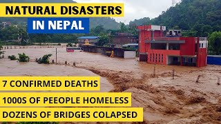 FLOODS IN NEPAL  SCARIEST NATURAL DISASTERS CAUGHT ON CAMERA [upl. by Cob305]