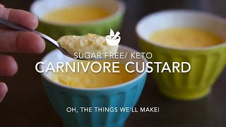 Carnivore Keto Custard Delicious Easy Sugar Free Dessert [upl. by Mccoy]