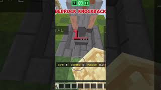 JAVA KNOCKBACK VS BEDROCK KNOCKBACK minecraft fyp funny [upl. by Loydie655]