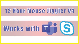 12 Hour Mouse Jiggler version 4  Keep MS Teams GREEN ACTIVE  Computer Awake [upl. by Natsyrk342]