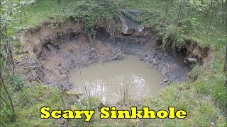 Dangerous Scary Sinkhole in the Forest [upl. by Lordan]