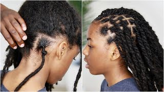 MUST SEE 2 years of Matted New Growth Retwist With No Clips  Dreadlock Tutorial [upl. by Lauree]