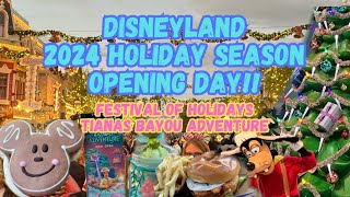 2024 Holiday Season Disneyland  Tianas Bayou Adventure  Festival Of Holidays California Adventure [upl. by Sane]