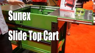 Sunex Slide Top Service Cart ISN Tool Dealer Expo [upl. by Airot]