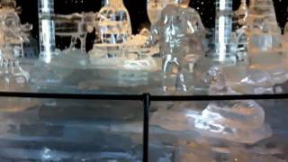 ICE amp SNOW 2010  Gaylord Palms Orlando VIDEO TOUR Christmas ice sculpture Featuring Glee Cast [upl. by Noremak]