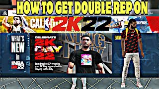 NBA 2K22 NEXT GEN HOW TO GET DOUBLE REP ON NBA 2K22 [upl. by Einej]