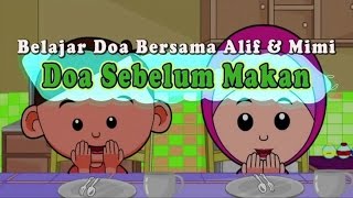 Doa Sebelum Makan Belajar Doa Bersama Alif amp Mimi [upl. by Nivets]