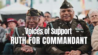 Voices of Support  Ruth For Commandant [upl. by Irac]