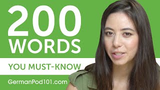 200 Words Every German Beginner MustKnow [upl. by Aissatan500]