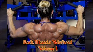 Female Bodybuilder Back Workout  Volume I fitness fitnessmotivation strongwomen gym [upl. by Galitea]