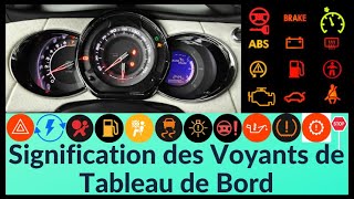 La signification des voyants de tableau de bord des voiture [upl. by Idnem]