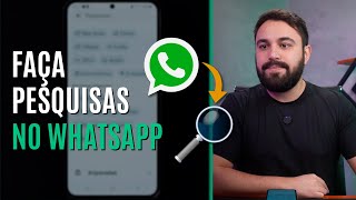 COMO ENCONTRAR CONVERSAS NO WHATSAPP PELA BARRA DE PESQUISA [upl. by Amery]